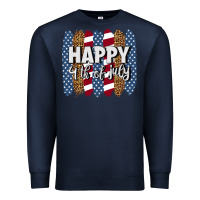 Happy 4th Of July Brushstrokes Premium Sweatshirt | Teevron