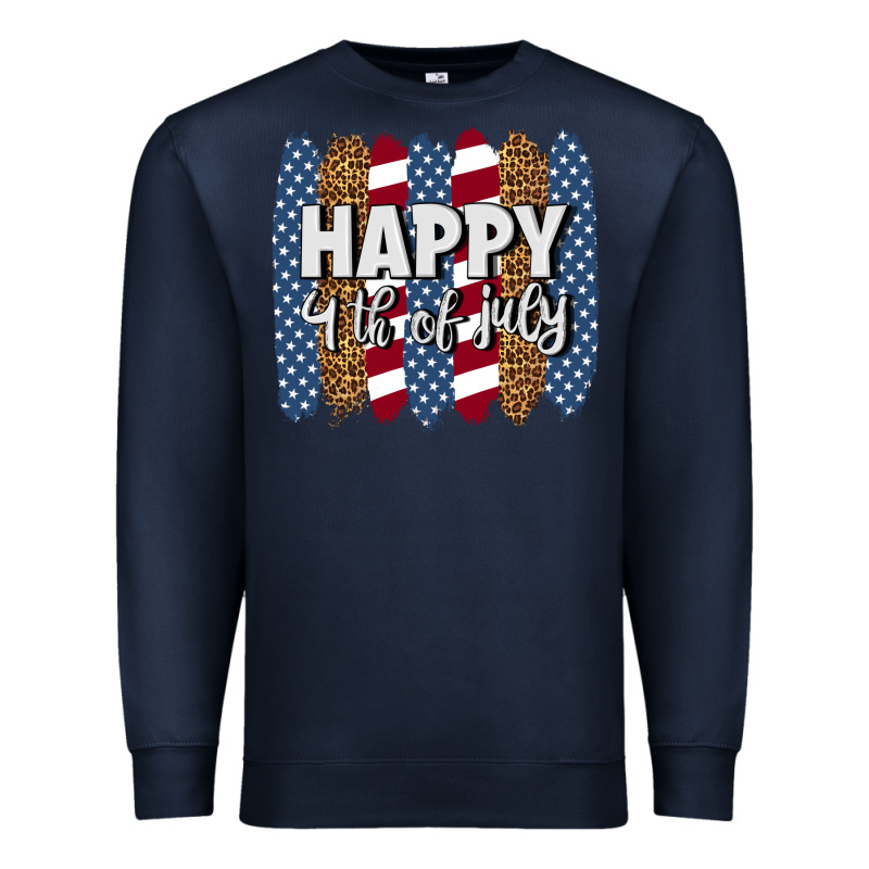 Happy 4th Of July Brushstrokes Premium Sweatshirt by BundleAndBundleShop | Teevron