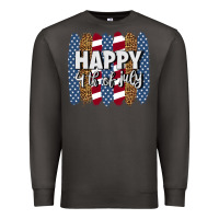Smoke happy 4th of july brushstrokes Premium Sweatshirt - BundleAndBundleShop