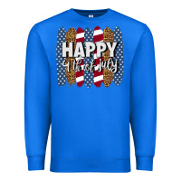 True Royal happy 4th of july brushstrokes Premium Sweatshirt - BundleAndBundleShop
