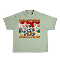 Oil Green Day of the dead skeleton Urban Heavy Tee - RanaPortraitStore