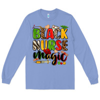 Colony Blue black nurse magic Long Sleeve Tee - Zillion Design Studio