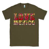 Army Green Love Mexico Classic Tee - texasbilliewilder