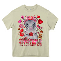 Mossy i want hippopotamus for valentines day Heavy Core Tee - CowhideDigitalArt