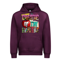 Mauve Wine educator of tiny humans Urban Hoodie - NancyCooperArtShop