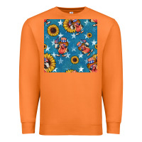 Carrot 4th of july sunflowers hotdog seamless pattern Premium Sweatshirt - BundleAndBundleShop