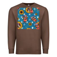 Chestnut 4th of july sunflowers hotdog seamless pattern Premium Sweatshirt - BundleAndBundleShop