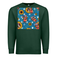 Sports Green 4th of july sunflowers hotdog seamless pattern Premium Sweatshirt - BundleAndBundleShop