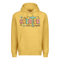 Antique Gold created with a purpose Premium Hoodie - MaliasSmallBusiness