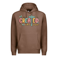 Chestnut created with a purpose Premium Hoodie - MaliasSmallBusiness