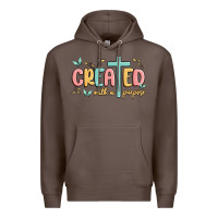 Coffee created with a purpose Premium Hoodie - MaliasSmallBusiness