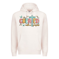 Pale Pink created with a purpose Premium Hoodie - MaliasSmallBusiness