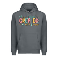 Rock created with a purpose Premium Hoodie - MaliasSmallBusiness