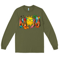Army Green summer mom Long Sleeve Tee - texasbilliewilder