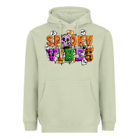 Matcha Spooky vibes Heavyweight Hoodie - Artiststas
