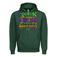 Sports Green beads parades king cake crawfish mardi gras Zipper Hoodie - FaDigitalArtStudio