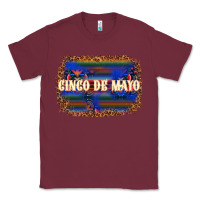 Burgundy Cinco de Mayo Classic Tee - texasbilliewilder