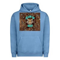 Pigment Pebble Blue class of 2023 tiger Urban Hoodie - NancyCooperArtShop