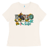 Bone western rodeo bullfighter  life turquoise's gemstones arrow sunflowers Ladies Tee - BarkalooDesign