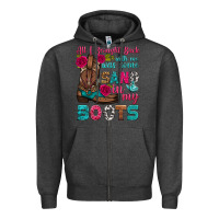 Charcoal Heather all i brought back with me was some sand in my boots Zipper Hoodie - HRA Design Shop