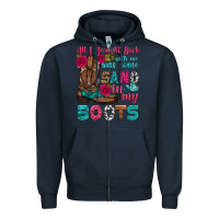 Navy all i brought back with me was some sand in my boots Zipper Hoodie - HRA Design Shop