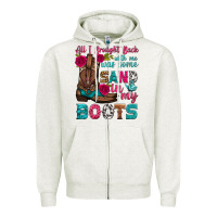 Oatmeal Heather all i brought back with me was some sand in my boots Zipper Hoodie - HRA Design Shop