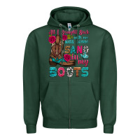 Sports Green all i brought back with me was some sand in my boots Zipper Hoodie - HRA Design Shop