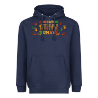 Navy educator of tiny humans libbey glass Heavyweight Hoodie - BundleAndBundleShop