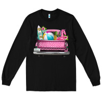 Black summer pink truck beach Long Sleeve Tee - texasbilliewilder