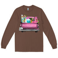 Chestnut summer pink truck beach Long Sleeve Tee - texasbilliewilder