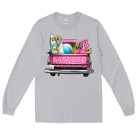 Moon Dust summer pink truck beach Long Sleeve Tee - texasbilliewilder