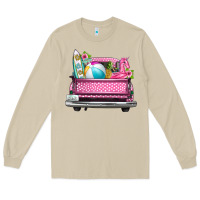 Mushroom summer pink truck beach Long Sleeve Tee - texasbilliewilder