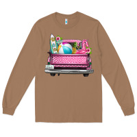 Toasted Coconut summer pink truck beach Long Sleeve Tee - texasbilliewilder