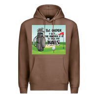 Chestnut funny golf Premium Hoodie - MaliasSmallBusiness