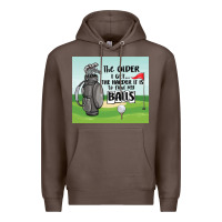 Coffee funny golf Premium Hoodie - MaliasSmallBusiness