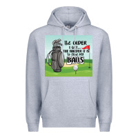 Heather Grey funny golf Premium Hoodie - MaliasSmallBusiness