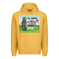 Mustard funny golf Premium Hoodie - MaliasSmallBusiness
