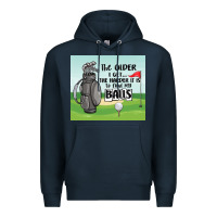 Navy funny golf Premium Hoodie - MaliasSmallBusiness