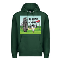 Sports Green funny golf Premium Hoodie - MaliasSmallBusiness