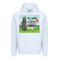 White funny golf Premium Hoodie - MaliasSmallBusiness