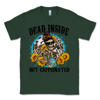 Sports Green dead inside but caffeinated Classic Tee - Zillion Design Studio