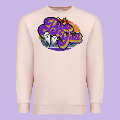 Boo Y'all Premium Sweatshirt Designed By Jahusdesignshop