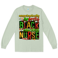 Matcha unapologetically pretty black and educated nurse Long Sleeve Tee - Zillion Design Studio