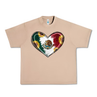 Burro Sunflower Mexican Flag Heart Urban Heavy Tee - RanaPortraitStore