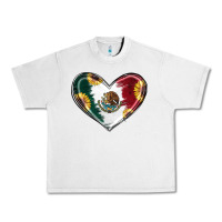 Lunar Rock Sunflower Mexican Flag Heart Urban Heavy Tee - RanaPortraitStore