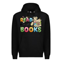 Black read more books Premium Hoodie - MaliasSmallBusiness