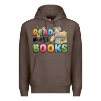 Coffee read more books Premium Hoodie - MaliasSmallBusiness