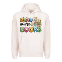 Pale Pink read more books Premium Hoodie - MaliasSmallBusiness