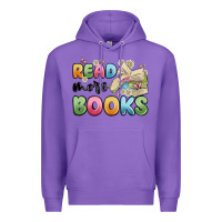 Purple read more books Premium Hoodie - MaliasSmallBusiness