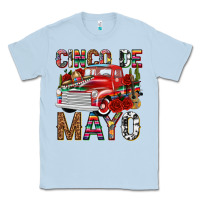Dusty Blue Cinco de Mayo Truck Classic Tee - texasbilliewilder
